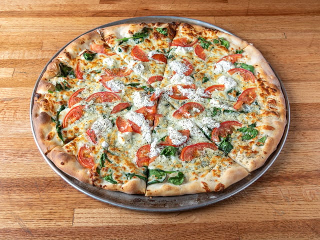 18" Florentine Pizza.